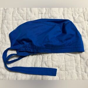 WonderWink Royal Blue scrub cap Hat tie unisex medical surgical nurse vet chef